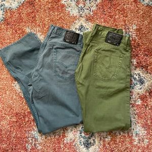 Levi 514 bundle of two colored jeans size 32X32